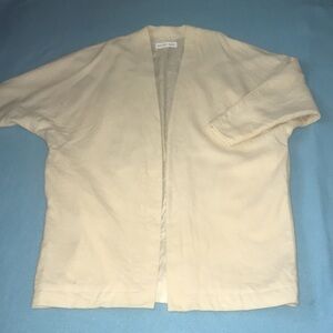 KRISTEN BLAKE Wool merino vintage open front blazer/coat dolma sleeve size S